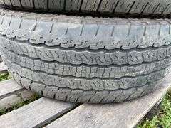 (4) Used Goodyear Wrangler 265/65R18 Tires, Buying All for One Money