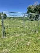 10’ x 6’ Chain Link Dog Kennel, 3 Years Old, Low Use, In Good Shape Except Where Dog Tore the Bottom