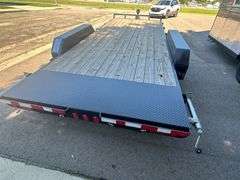 2025 PJ Model C5182 Trailer, 18’ Long, 6’11” Inside Wheel Wells, Comes with Ramps, Brakes, and LED L
