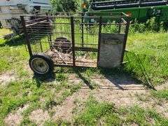 Pull Type Calf Cart, Load from Back or Side, Needs New Floor. This Item is Located in South Dakota, 
