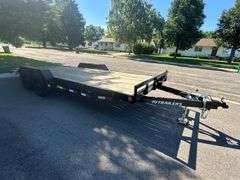 2025 PJ Model C5182 Trailer, 18’ Long, 6’11” Inside Wheel Wells, Comes with Ramps, Brakes, and LED L