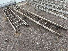 Wood Step Ladders, 10’-13’, Buying All for One Money