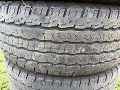 (4) Used Goodyear Wrangler 265/65R18 Tires, Buying All for One Money