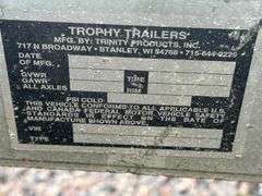 Trophy 14’ Single Axle Aluminum Trailer with Ramp, Lifetime License (No Title)