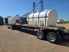 1994 Transcraft 48' Spread Axle Water Trailer, Air Ride, (2) 2,350 Gallon Tanks, 11R24.5 on All Alum