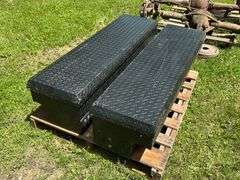 Pair of Pickup Toolboxes, Made to go in a 8’ Box with Front Cross Box, No Keys, Buying Both for One 