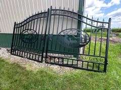 14’ Ornamental Steel Gate with Split in the Middle