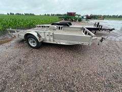 Trophy 14’ Single Axle Aluminum Trailer with Ramp, Lifetime License (No Title)