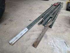 Approx 10 Steel Fence Posts, Mostly Light Duty