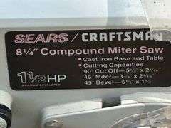 Craftsman 8” Mitre Saw