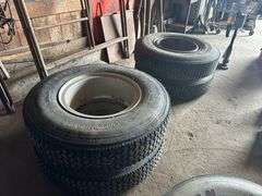 (4) 10:00 x 20 Yokohama Tires on Dayton Rims – 1, Buying All for One Money