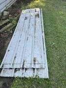 27 Sheets of White Roof/Sidewall Metal, 23 Sheets are 11’ Long, 4 Sheets Vary in Length, Has Never B