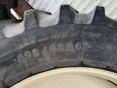 (2) Firestone All Traction 23 480/80R46 Tires on 10 Bolt Rims, 11” Centers