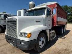 1989 Freightliner Semi, 766,000 Miles, 9 Speed Transmission, 19’ Steel Box, Roll Tarp, 855 Cummins @