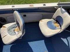 1999 Crestliner 1850 Sportfish Boat, 18.5’, Evinrude 150 Motor, Walkthru Windshield, Depth Finder, w