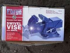 Central Forge 3” Swivel Vise With Anvil, NIB