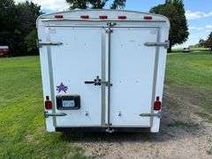 US Cargo 6’ x 10’ Enclosed Trailer, 2” Ball, Double Rear Doors, ST205/75R15 Tires on 5 Bolt Rims, Li