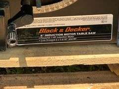 Black and Decker Table Saw, 8” Blade
