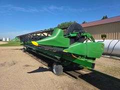 2014 John Deere 640FD 40’ Flex Draper, Flip Reel, Dual Knife Drive, Poly Tine Pickup Reel, Comes wit