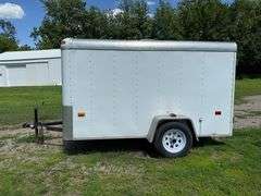 US Cargo 6’ x 10’ Enclosed Trailer, 2” Ball, Double Rear Doors, ST205/75R15 Tires on 5 Bolt Rims, Li
