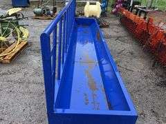 Spanier 15’ Steel Fenceline Cattle Bunk, unused