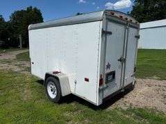 US Cargo 6’ x 10’ Enclosed Trailer, 2” Ball, Double Rear Doors, ST205/75R15 Tires on 5 Bolt Rims, Li