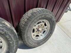 (4) Cooper Discovery LT265/75R16 Tires and Rims, 8x180 Bolt Pattern, Came off a 2007 Chevrolet 2500