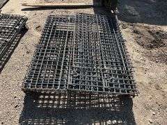 Collapsable Wire Mesh Crate, 40” x 48” x 27” Tall (2)