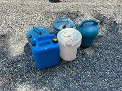 5 Misc Size Kerosene Containers, Buying All for One Money