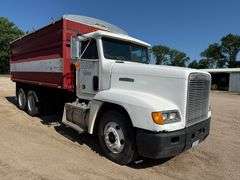 1989 Freightliner Semi, 766,000 Miles, 9 Speed Transmission, 19’ Steel Box, Roll Tarp, 855 Cummins @