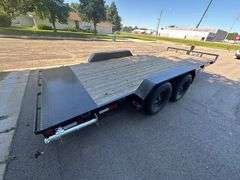 2025 PJ Model C5182 Trailer, 18’ Long, 6’11” Inside Wheel Wells, Comes with Ramps, Brakes, and LED L