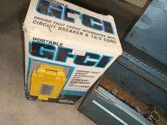 Toolbox with Tools, GFCI with cord, *cart not included