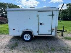 US Cargo 6’ x 10’ Enclosed Trailer, 2” Ball, Double Rear Doors, ST205/75R15 Tires on 5 Bolt Rims, Li
