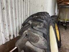 (2) Firestone All Traction 23 480/80R46 Tires on 10 Bolt Rims, 11” Centers