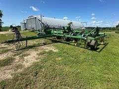 John Deere 680 Chisel Plow, 25’ Wide, Fold up Wings, Walking Tandems, 3 Bar Harrow, SN: 002635