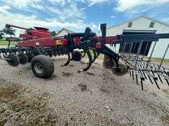 2010 Case IH 870 EcoloTiger Disk Ripper, 7 Shank, with 5 Bar Harrow, Approx 14’ Wide, SN: 041951