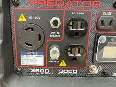 Predator 3500 Super Quiet Inverter, 3000 Running Watts, 3500 Max Starting Watts, 120V 20/30 AMP