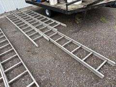 (3) Aluminum Step Ladders, 10’-18’, Buying All for One Money