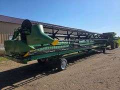 2014 John Deere 640FD 40’ Flex Draper, Flip Reel, Dual Knife Drive, Poly Tine Pickup Reel, Comes wit