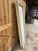 36” Metal Door, with Casing, Knob, RH Swing, *door is used
