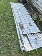 27 Sheets of White Roof/Sidewall Metal, 23 Sheets are 11’ Long, 4 Sheets Vary in Length, Has Never B