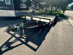 2025 PJ Model C5182 Trailer, 18’ Long, 6’11” Inside Wheel Wells, Comes with Ramps, Brakes, and LED L