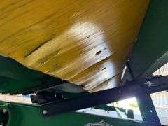 2001 John Deere 925F 25’ Flexhead with Unverferth Head Trailer, Full Finger Reel, SN: H00925F691586.