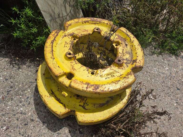 (2) John Deere Wheel Weights, Part #: R41030, Will Fit 38” Deep Dish Wheel, Off John Deere 4630