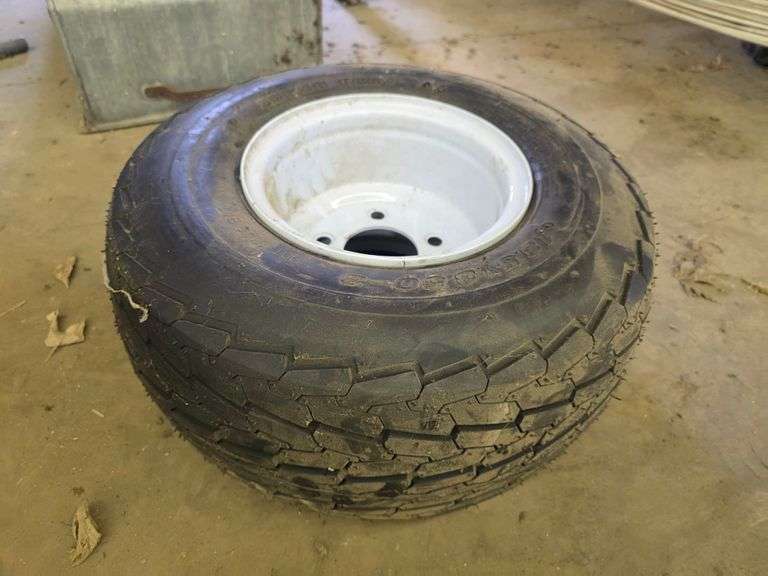 18.5x8.5-8 Tire on 5 Bolt Rim, NEW