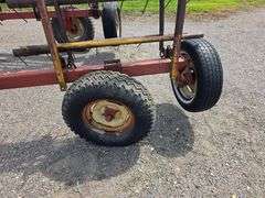 Melroe Model 452 – 12 Section 6' Coil Tine Drag, Hydraulic Down, SN: 661275 *One wing tire blew from