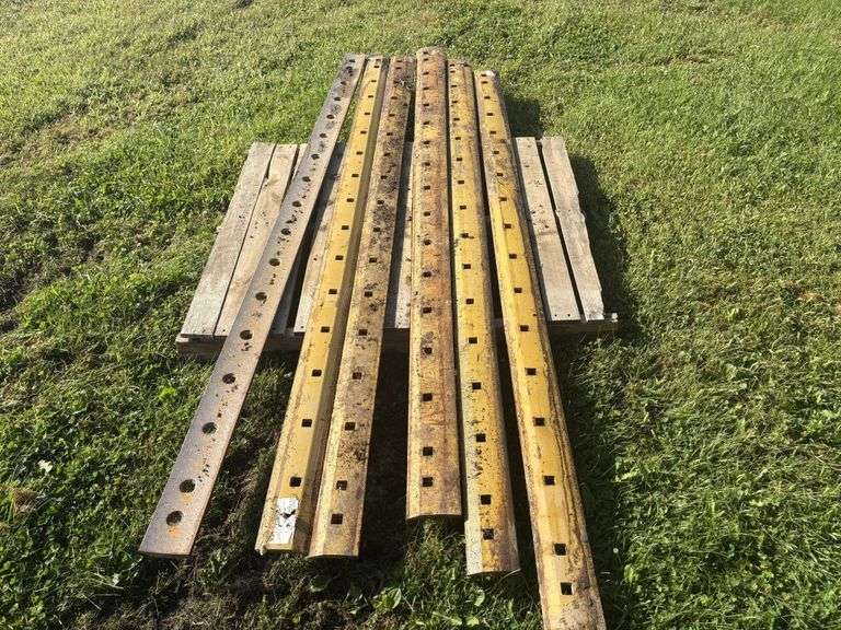 (6) 8’ used Grader Blades, off of CAT, (B)