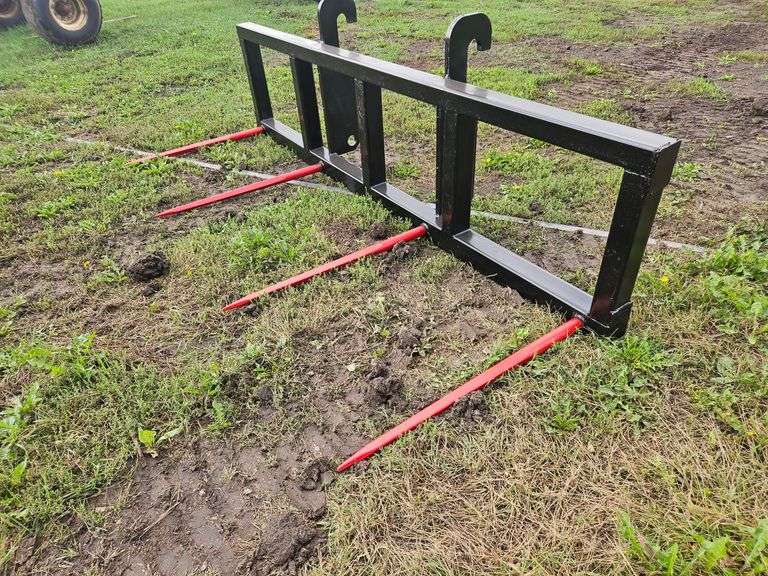 M&J Oldenburg MFG Volvo Payloader Double Bale Spear