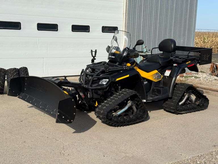 2010 Can-Am Outlander 650 XTP, 888 Miles, 4WD, With Camoplast Tracks and Factory Tires and 68” Can-A