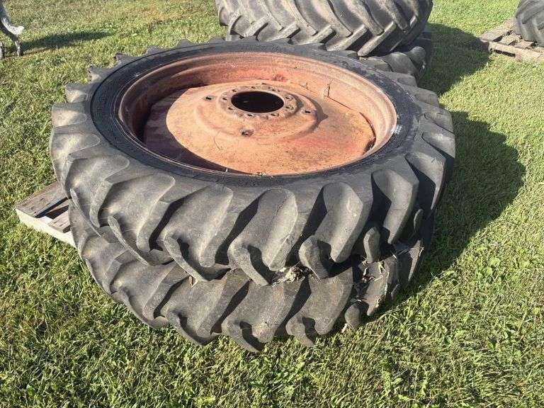 (2) 11.2-38 Tires on 9 Bolt Rims